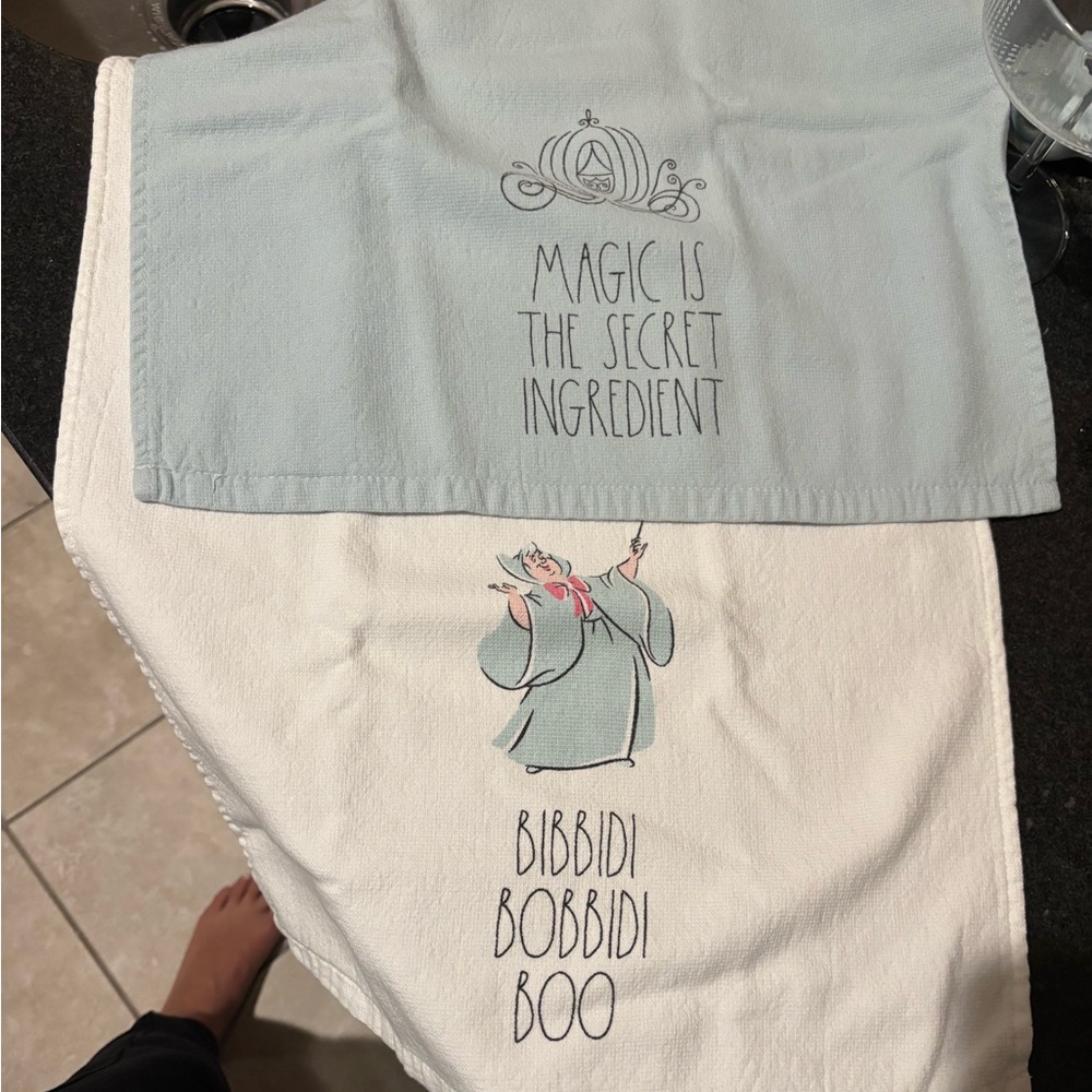 Rae Dunn Cinderella Disney Princess Kitchen Towels